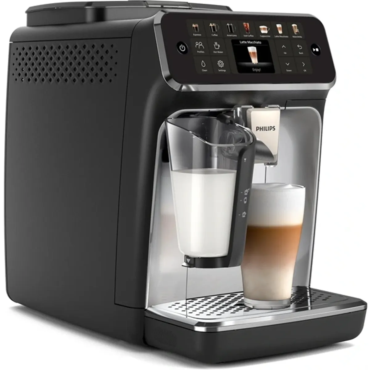 PHILIPS EP4446/70 Series 4400 LatteGo automata kávéfőző 14 italvariáció SilentBrew QuickStart fekete #7