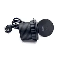 Too GPS-103-1B süllyesztett hálózati elosztó fekete 1x Schuko Usb-A Hdmi Usb-C 1.8 m ip20 Qi 5W Usb töltő 5V 2.4A #4