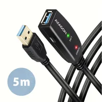 AXAGON ADR-305 aktív USB hosszabbító kábel 5 m USB 3.2 Gen 1 USB A férfi USB A női