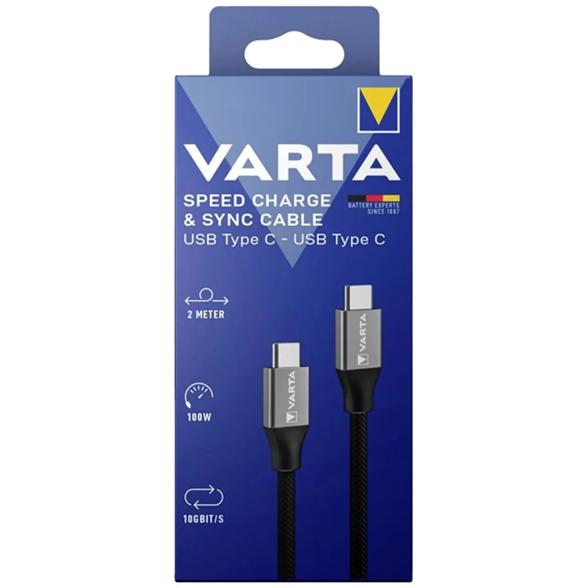 VARTA 57936101111 USB-C töltő- és adatkábel 2 m 100 W fekete #3