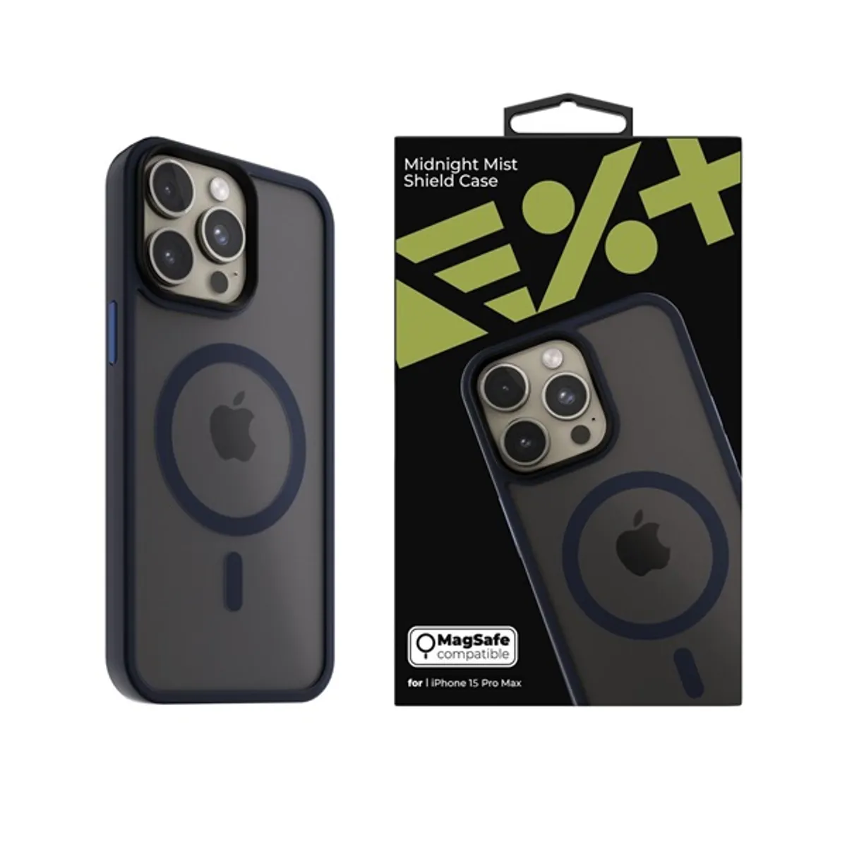 Nextone IPH-15PROMAX-MAGSF-MISTCASE-MN Mistcase Szilikon Hátlap Fekete Apple MagSafe 6,7" #1