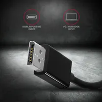 AXAGON RVD-VGN DisplayPort-VGA adapter 15 cm fekete #3