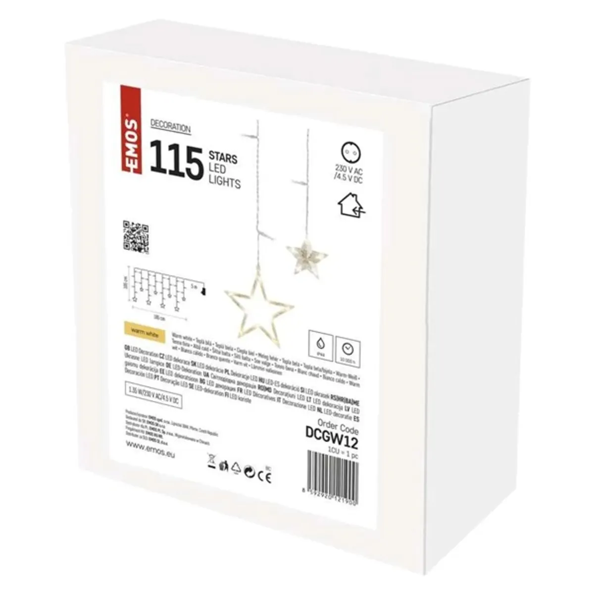 EMOS DCGW12 Fényfüzér függöny LED integrált IP44 beltéri karácsonyi #3