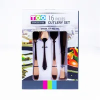 TOO KT-402 RG Spark 16 db-os rózsaarany evőeszköz készlet rozsdamentes acél #2