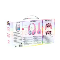 KONIX KX-GP-UNIK Unik Be a Princess gamer csomag rózsaszín tok fejhallgató vezetékes kontroller SWITCH kompatibilis #2