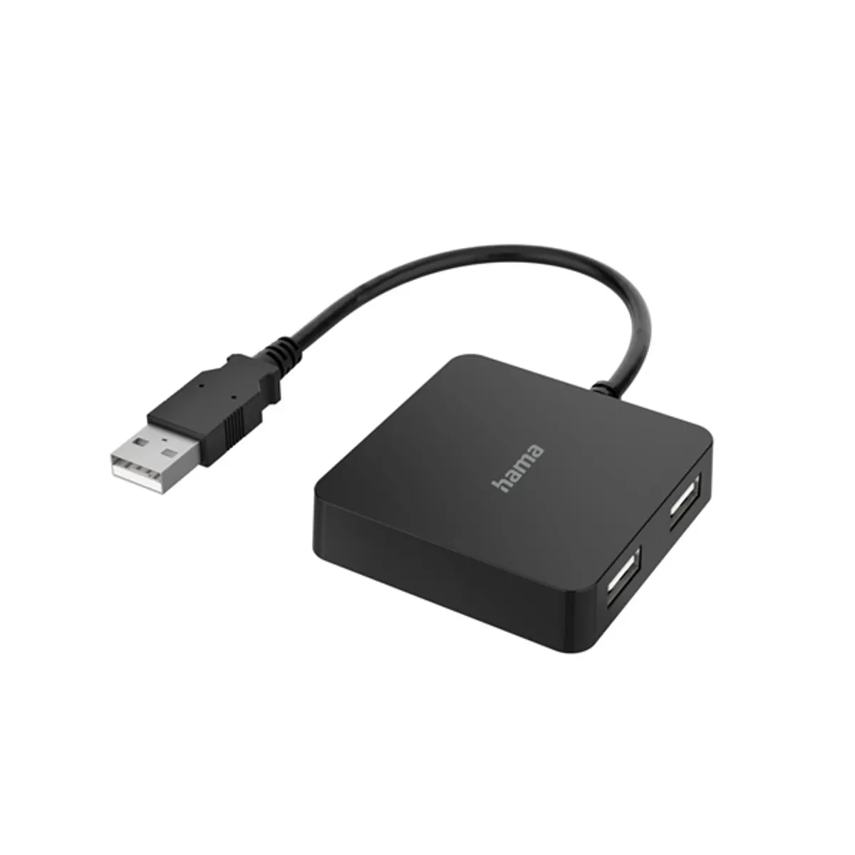 Hama 00200121 USB-elosztó 4-portos USB 2.0 bus-powered beépített csatlakozókábel Type-A #1