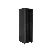 Lanberg FF01-6642-12B 42U 19" 600x600 fekete üvegajtós #2