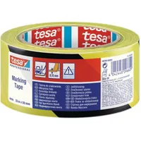 TESA 60760-00093-15 Jelölőszalag 50mm x 33m fekete-sárga
