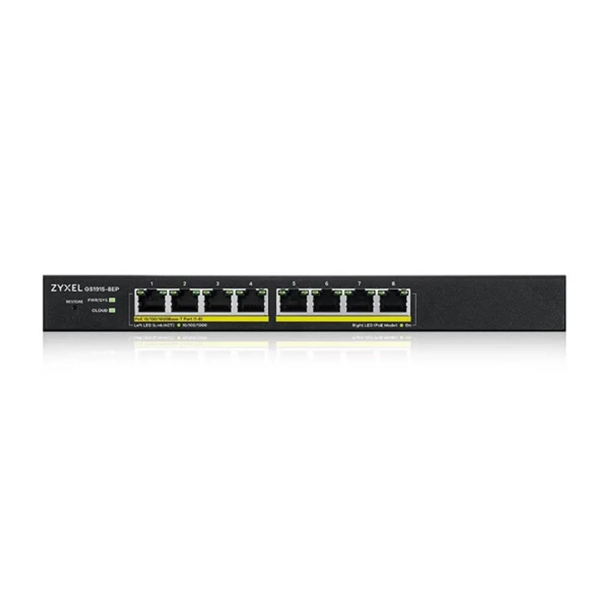 ZYXEL GS1915-8EP-EU0101F GS1915-8EP 8-portos GbE Smart PoE Switch 60W Nebula felhőkezelés #3