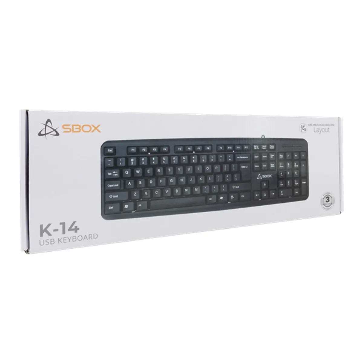 SBOX SBOX K-14 K-14 magyar kiosztás USB 104 gomb teljes méretű membrános numerikus billentyűzet ergonómikus fekete 150 cm #4