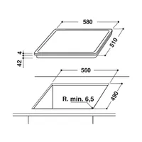 Whirlpool 869991552900 AKT 8601 IX 4 főzőzóna kerámia főzőlap érintőszenzoros olvasztás időzítő gyerekzár fekete #2