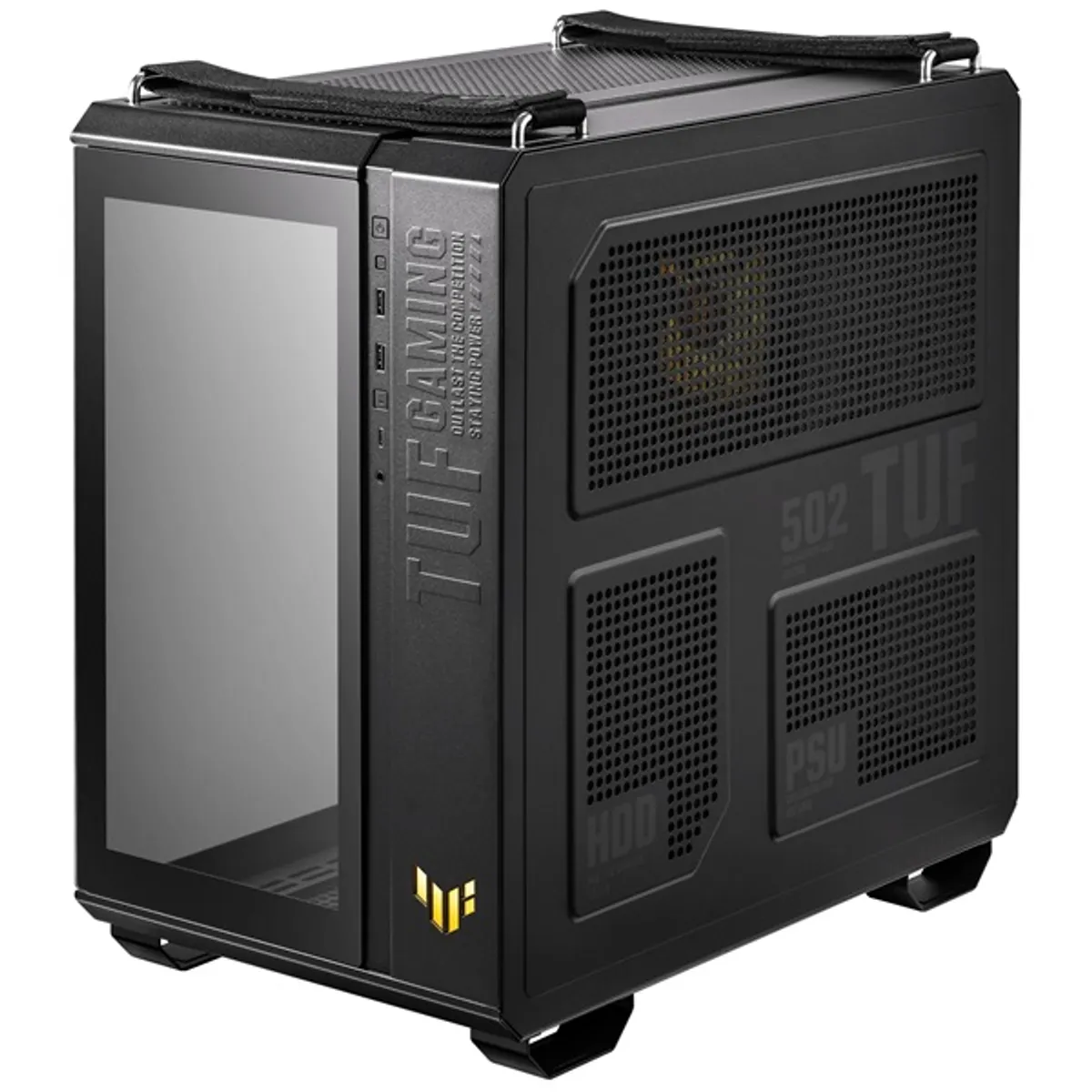 ASUS 90DC0090-B19010 GT502 PLUS fekete ATX 4 beépített ventilátor USB 3.0 fejhallgató csatlakozó #8