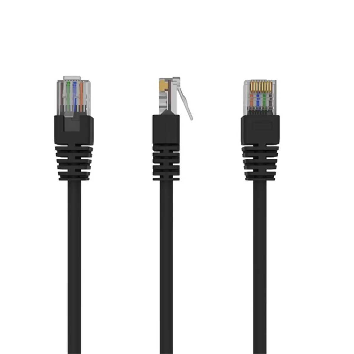 GEMBIRD PP12-2M/BK patchkábel RJ45 CAT5e UTP aranyozott érintkezők 2 m fekete #1