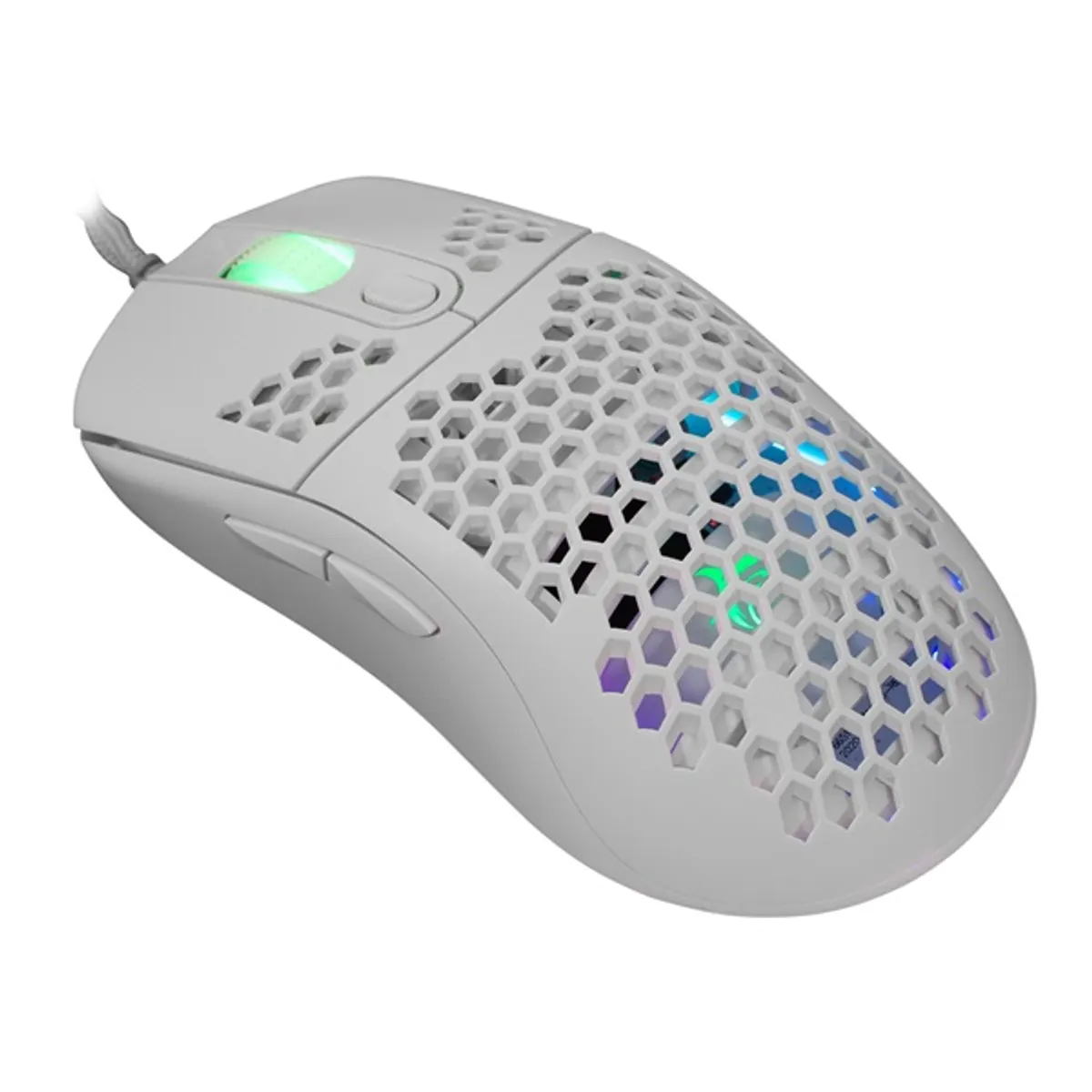White Shark WS GM-5007W Galahad 6400 dpi fehér rgb háttérvilágítás gumírozott felület usb 2.0 1,8 m 6 gombos #4