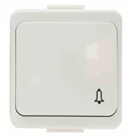 ANCO 321353 nyomógombos kapcsoló 10A IP44 szorítókapcsos fehér falon kívüli