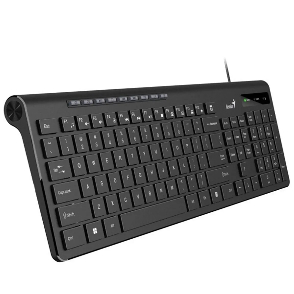 Genius 31310048404 SlimStar 230 II normál USB fekete magyar kiosztás ergonómikus numerikus billentyűzet 1,5 m #1