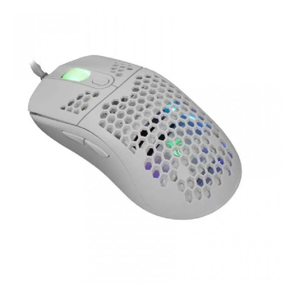 White Shark WS GM-5007W Galahad 6400 dpi fehér rgb háttérvilágítás gumírozott felület usb 2.0 1,8 m 6 gombos #1