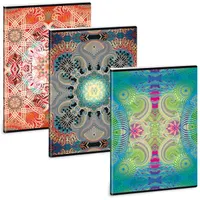 Ars Una 53121196 Mandala mix A4 kockás füzet 40 lap extra kapcsos fedél karton