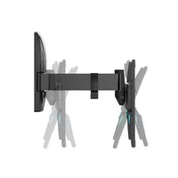 Meliconi 480988 Slimstyle Plus 200SR FB fekete 14"-45" 1 db 30 kg forgatható billenthető karos fali TV konzol #4