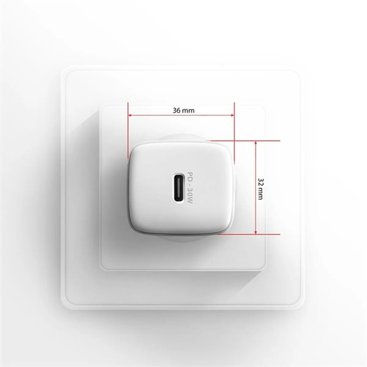 AXAGON ACU-PD30W PD3.0 és QC4 USB-C 30W Fehér #7
