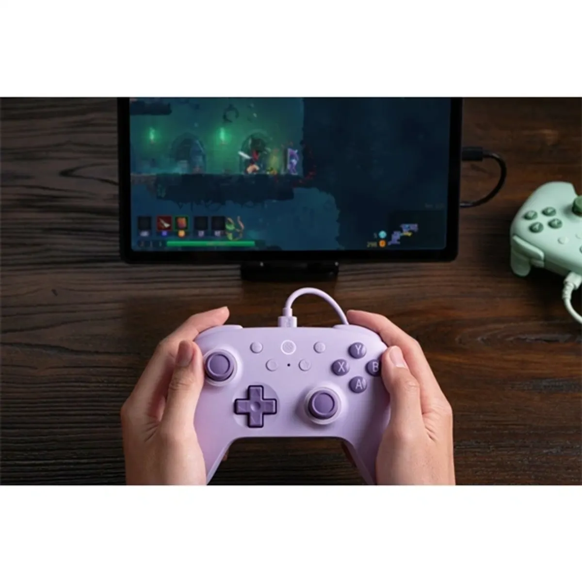 8BitDo RET00473 Ultimate 2C vezetékes kontroller lila USB-C 1000Hz Hall Effect #5