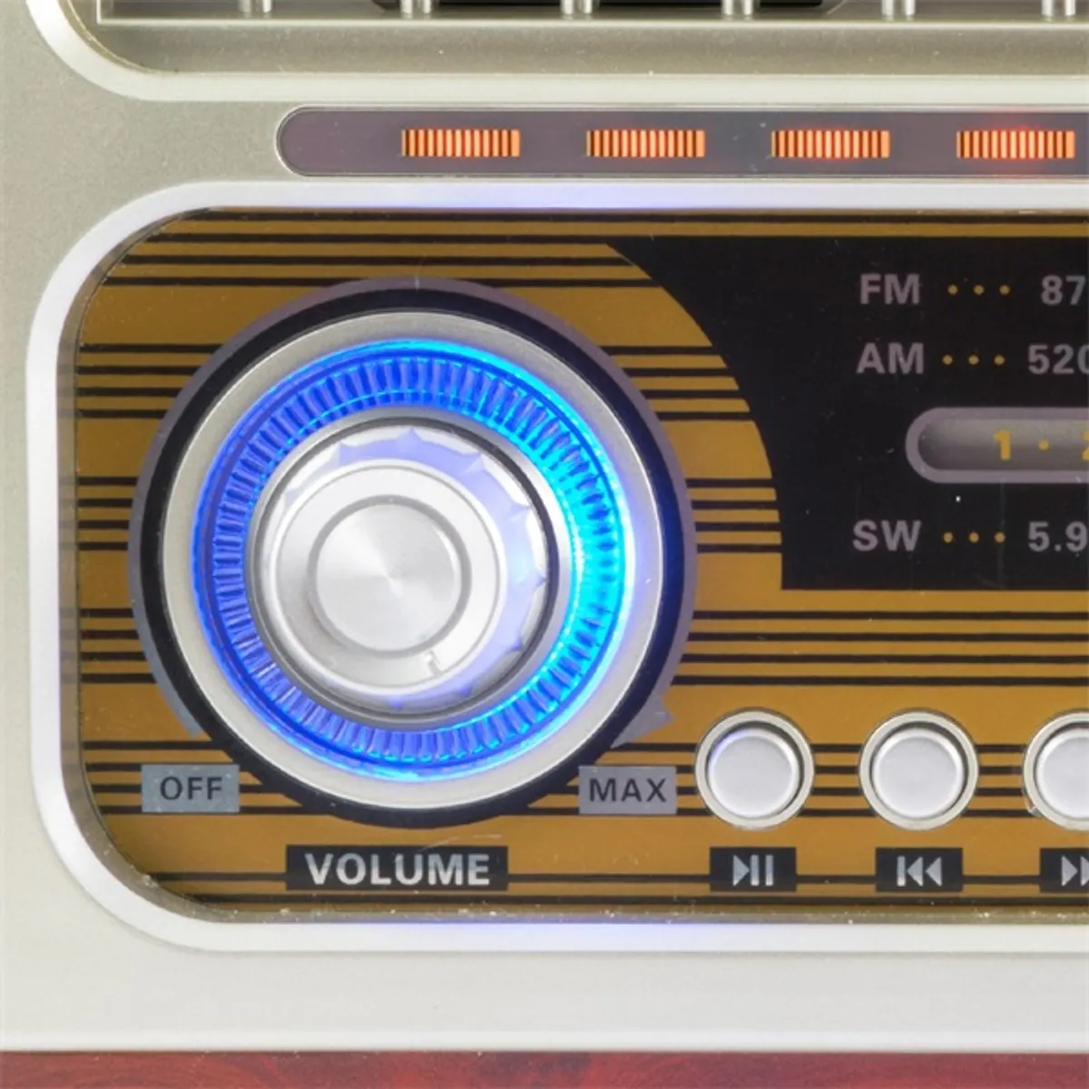 SAL RRT3 retro táskarádió Bluetooth MP3 lejátszás USB SD memóriakártya olvasó AUX 3-sávos AM-FM-SW rádió hordozható #2