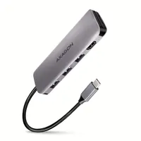 Axagon HMC-HCR3A 5in1 USB-C hub 3x USB-A, HDMI, SD és microSD olvasó, 20 cm kábel