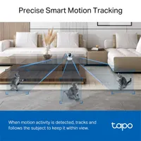TP-LINK TAPO C230 Tapo C230 beltéri IP biztonsági kamera 2880x1620 88 fok látómező 340 fok pásztázás éjjellátó 12 m kétoldali audio microSD #9