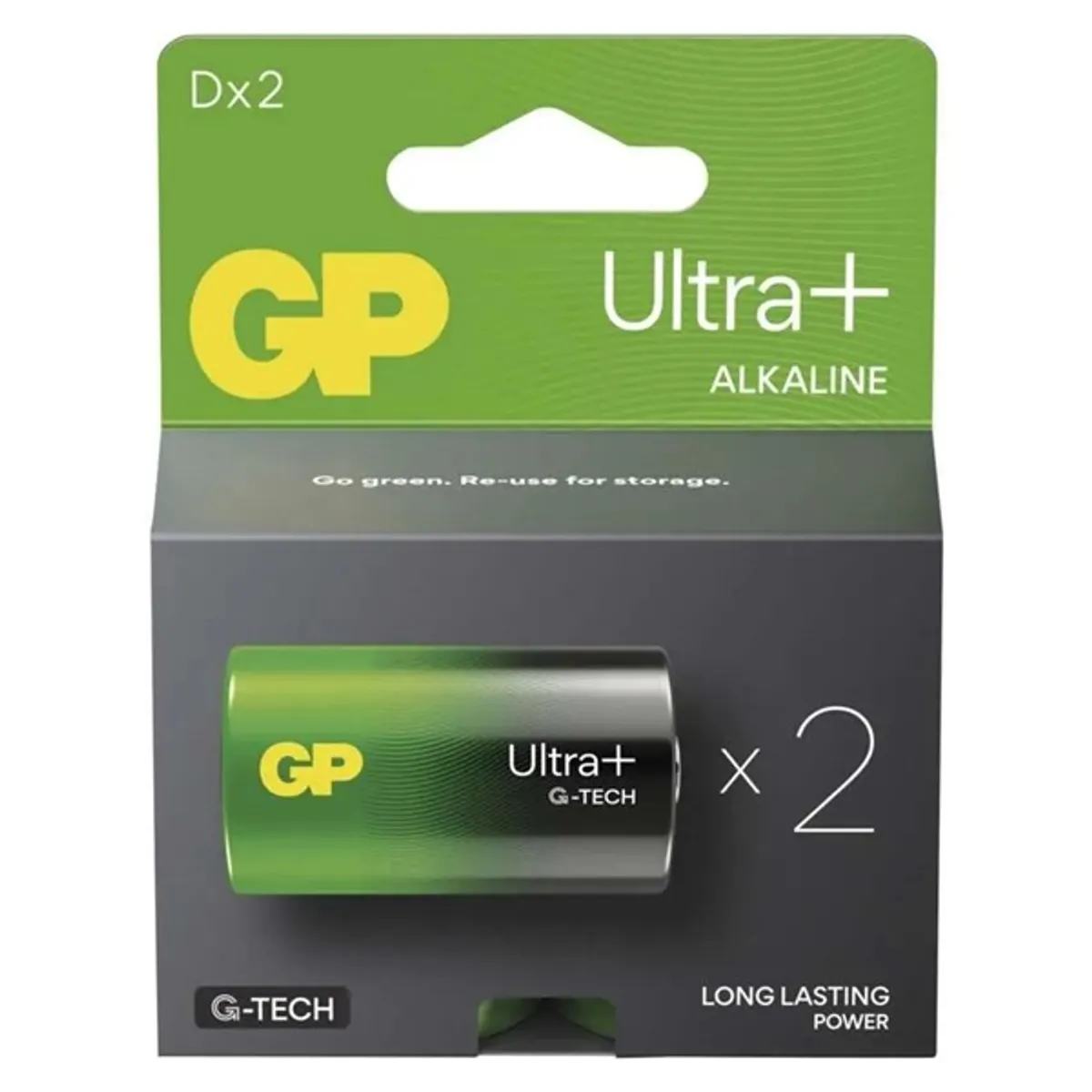 GP BATTERIES B03412 Ultra Plus D LR20 alkáli elem 2db #1