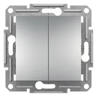 Schneider EPH0600161 Asfora alumínium rugós bekötésű kettős váltókapcsoló 10A IP20 71x71x42 mm