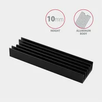 Axagon CLR-M2L10 M.2 hűtőborda alumínium 22x80 mm 10 mm passzív 2 hővezető alátét #3