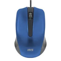 Iris IOM861-BL egér USB 1000 dpi kék ABS 1,3 m