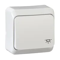 Schneider WDE001013 PRIMA 10A egypólusú nyomó fehér csavaros bekötés