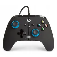 PowerA 1518817-01 Enhanced wired kontroller Xbox Series X és S PC Xbox One, 3 m, fekete-kék, 19 gomb, rezgő
