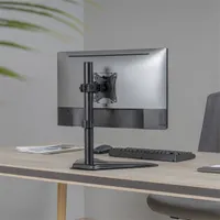 SBOX SBOX LCD-F012-2 monitor konzol 17"-32" 75x75;100x100 9 kg 1 db forgatható, dönthető, billenthető, kábelrendező, acél, műanyag, fekete #8