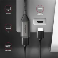 AXAGON RVC-HI2M USB-C to HDMI adapter fekete 25 cm HDMI 2.0a #4