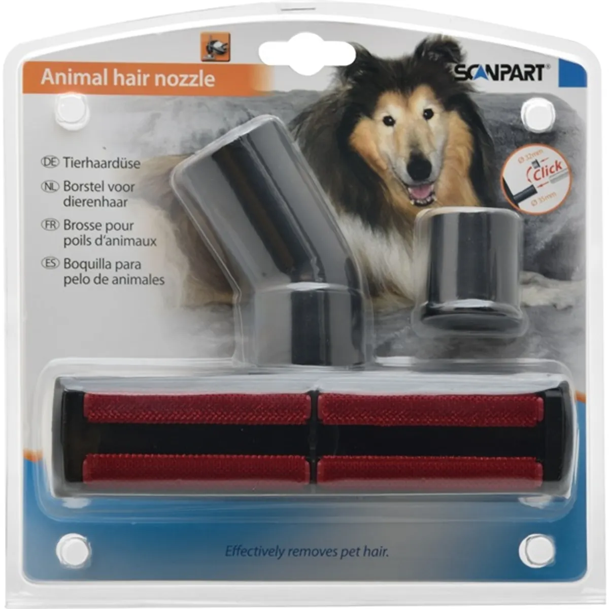 Scanpart 1190000103 állatszőrtisztító szívófej 32 mm AEG Bosch Electrolux Miele Moulinex Nilfisk Panasonic Rowenta Siemens #3