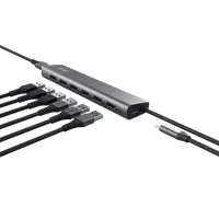 Trust 24967 Halyx 8-portos usb hub táp nélküli #5