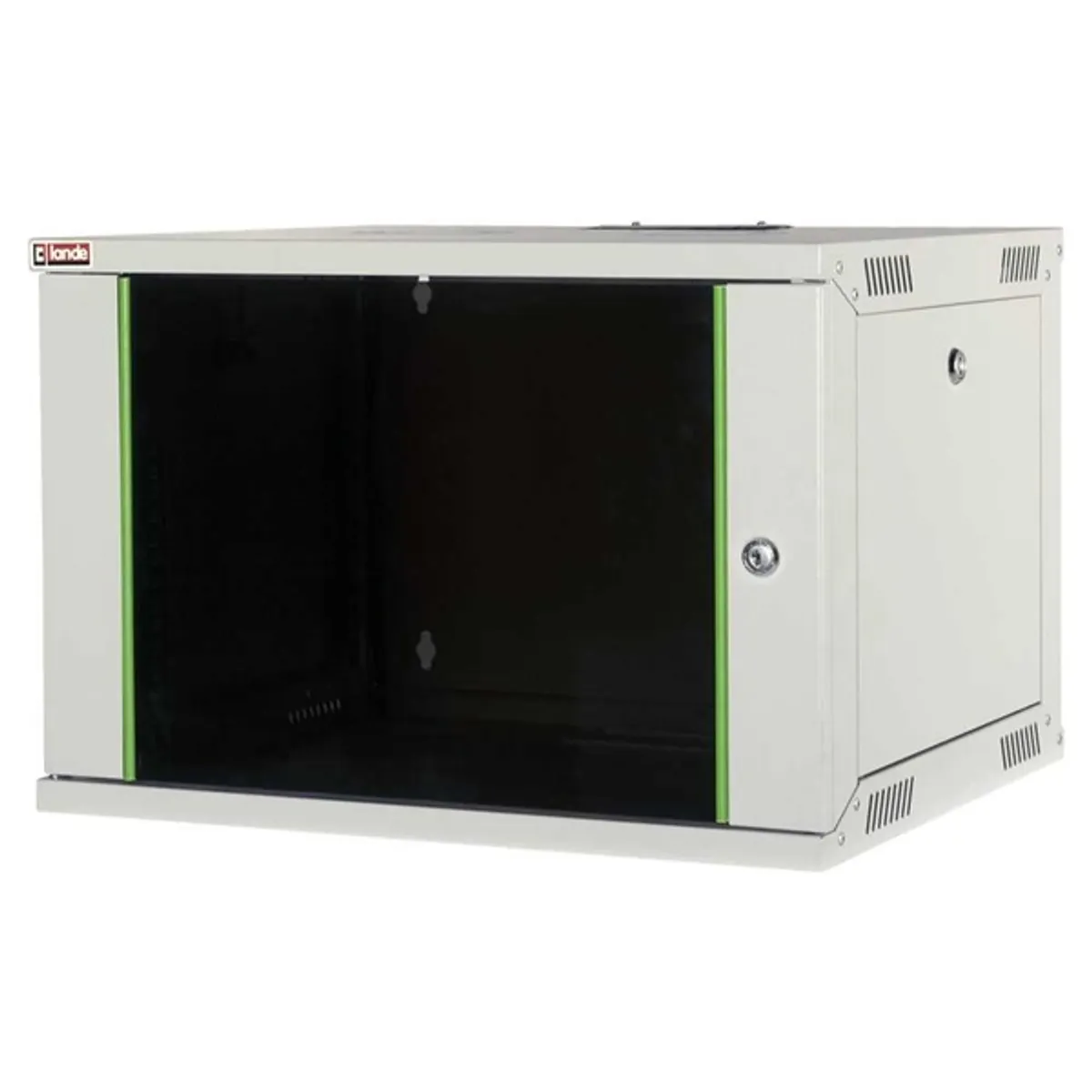 LANDE LN-EUBOX09U5460-LG-1 EURObox 9U 19" fali rack szekrény szürke 540x600 teherbírás 60 kg #1