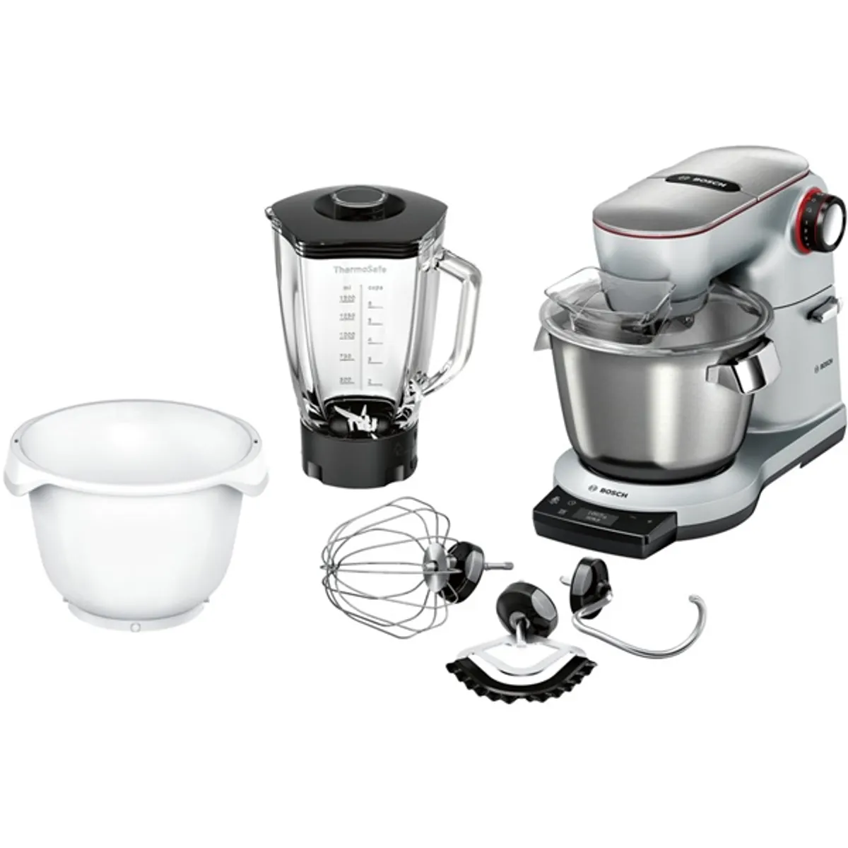 Bosch MUM9BX5S22 OptiMUM konyhai robotgép 1500 W 5,5 l fém tál 3D bolygómozgás SensorControl Plus beépített mérleg #1