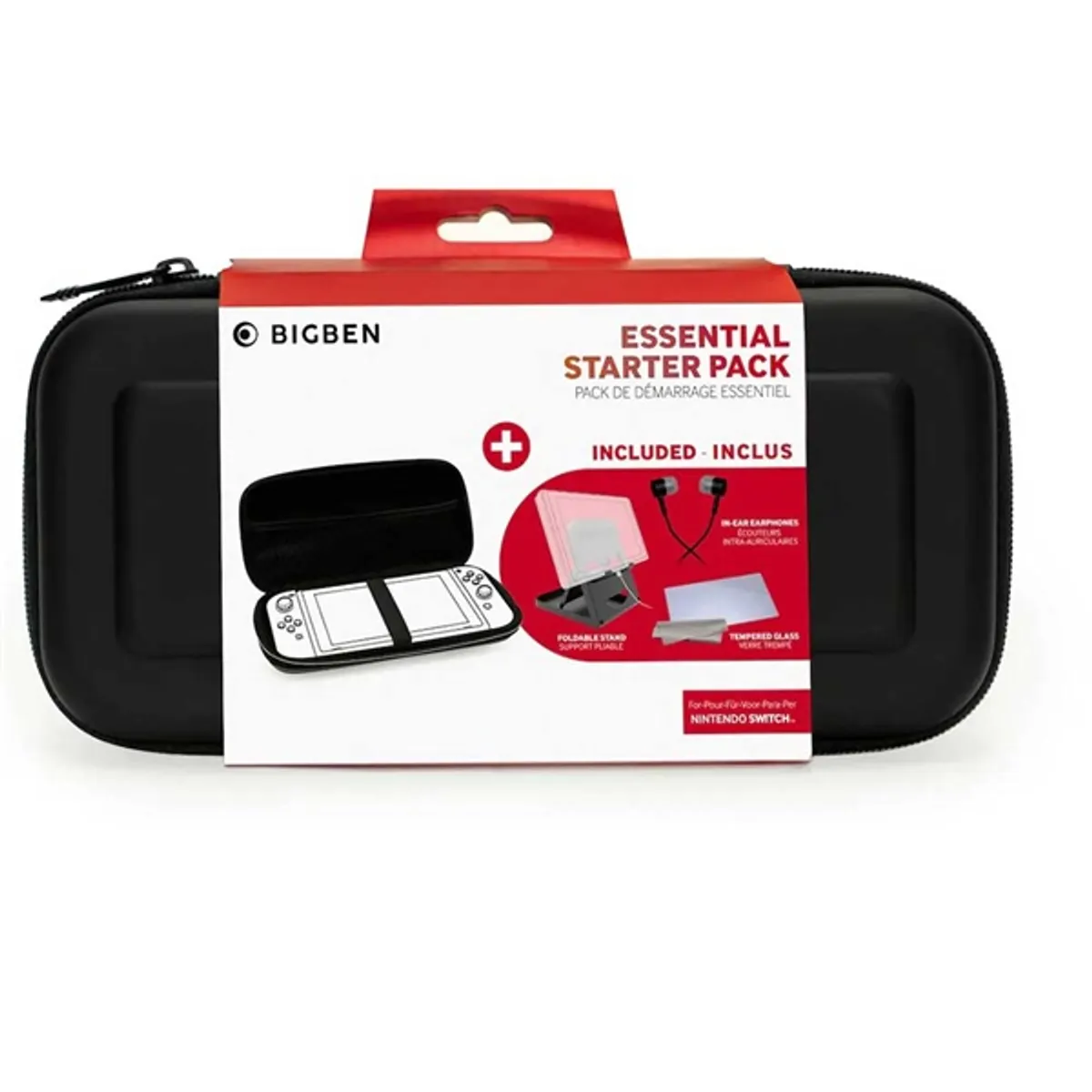 BIGBEN 2805857 Nintendo Switch utazótok és kijelzővédő fólia 9H domborított EVA tok #1