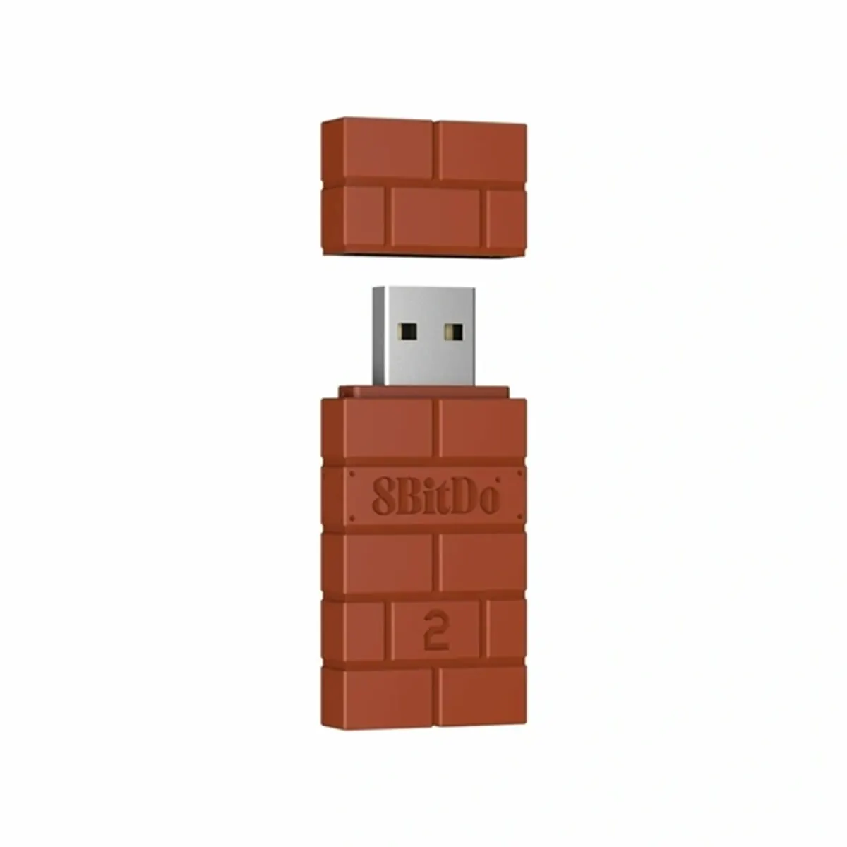 8BitDo RET00311 USB Wireless Adapter 2 barna kompatibilitás Nintendo Switch, Switch 2 Xbox One Xbox Series X S #1
