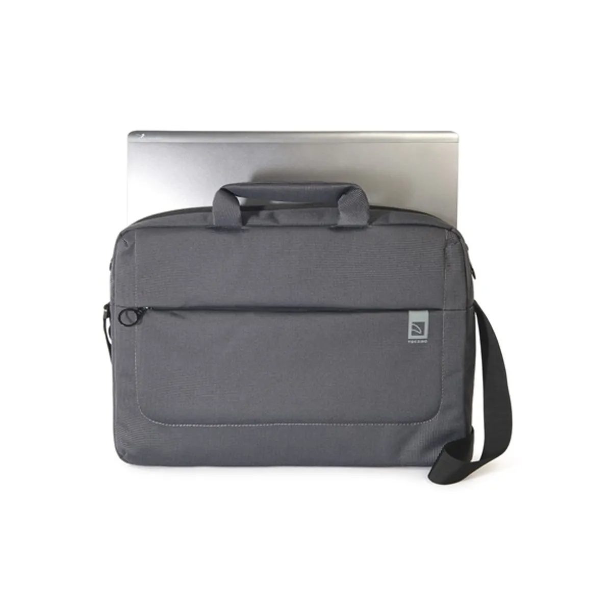 Tucano BSLOOP15-BK Loop 15,6" notebook táska szürke hordtáska vállpántos karcolásálló, porálló univerzális kompatibilitás #3