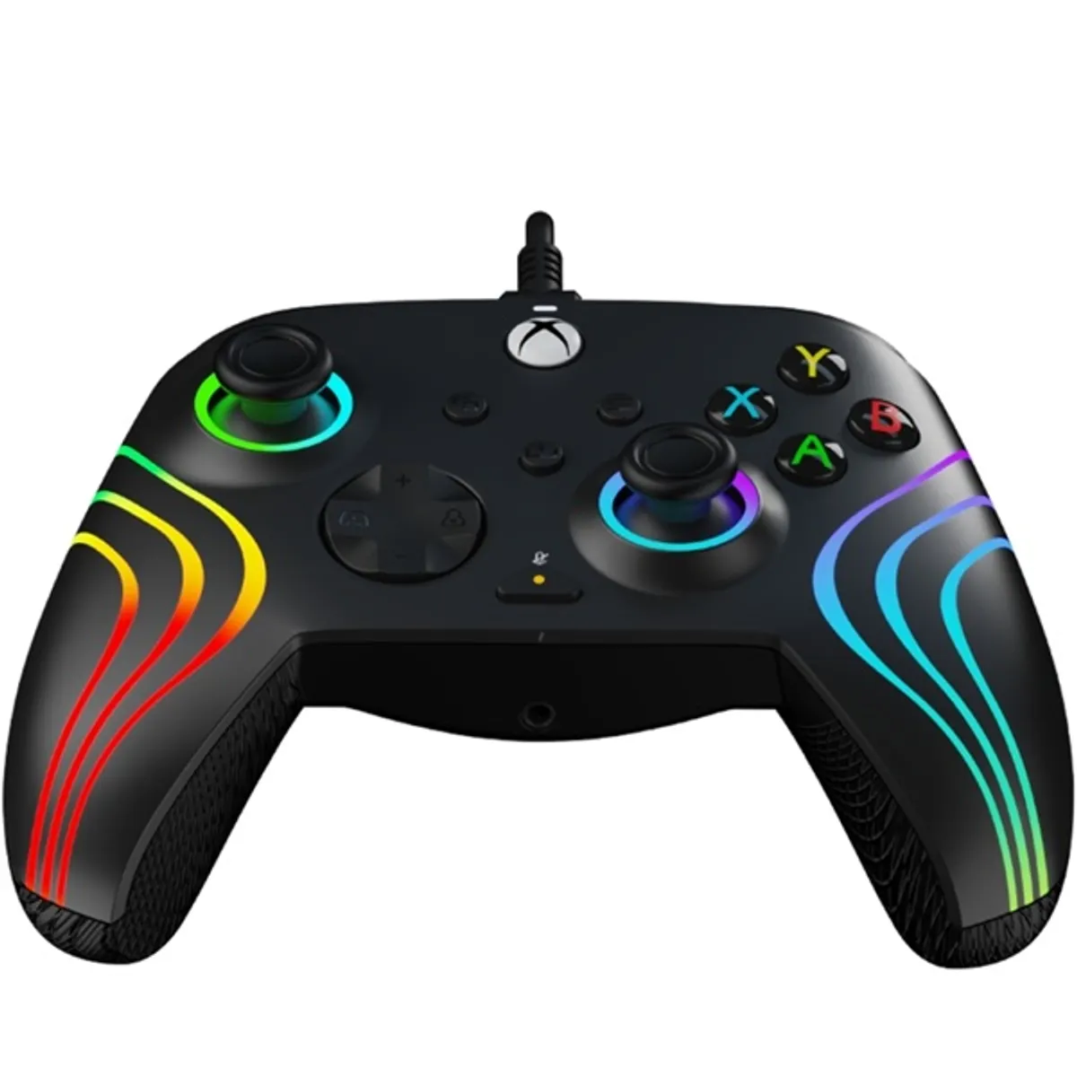 PDP 049-024 Afterglow Wave kontroller 250 cm vezetékes USB Type-C RGB fekete PC Xbox Series X S #4
