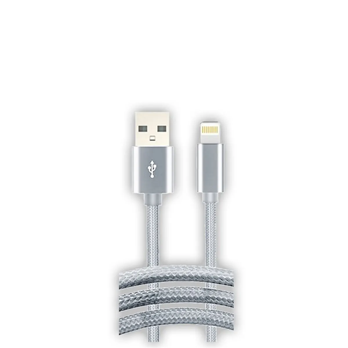 Stansson CL-157 Lightning kábel 200 cm USB A Fehér adat- és töltőkábel #1