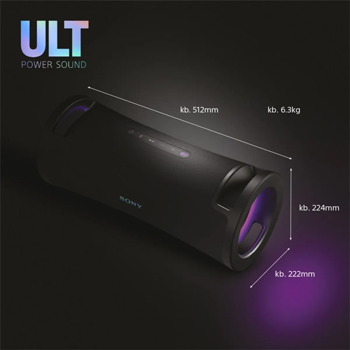 Sony SRSULT70B.EU8 ULT FIELD 7 IP67 hordozható Bluetooth hangszóró #9