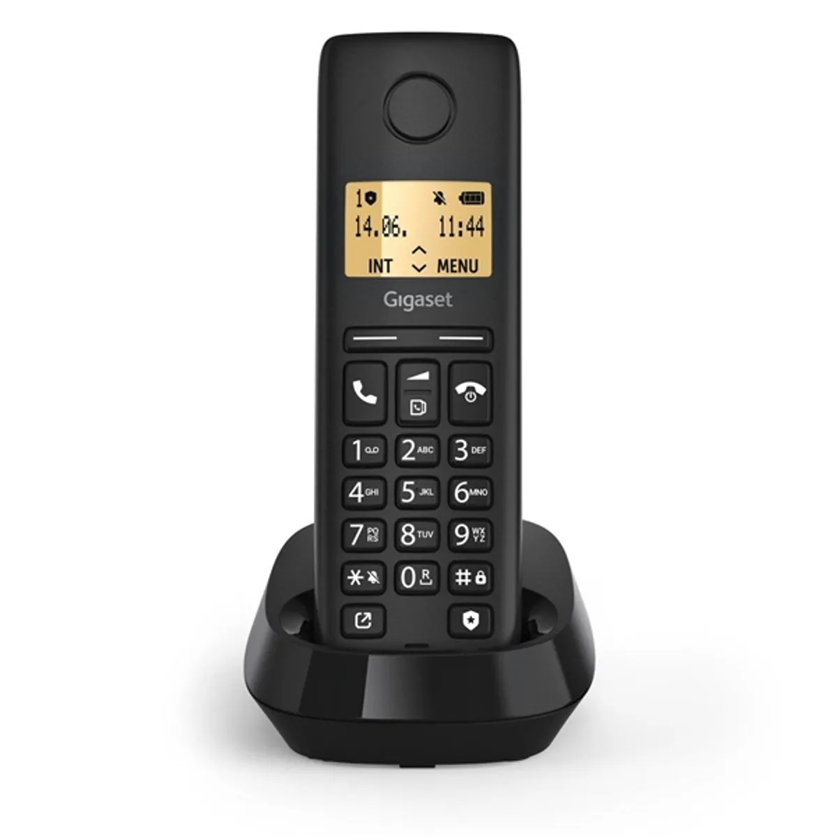 GIGASET S30852-H3105-S201 Pure 100 fekete 1,5" vezeték nélküli kézibeszélővel bővíthető hívófél azonosítás #2