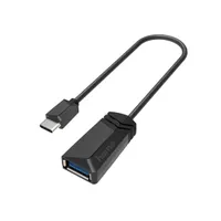 HAMA 00200312 USB-C to USB-A OTG kábel 15 cm Fekete