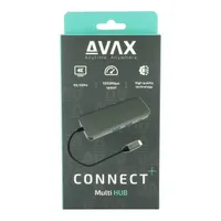 AVAX HB612 connect 8in1 4 usb usb-c hdmi micro sd rj45 #5