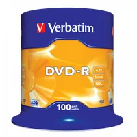 Verbatim 43549 DVD-R lemez AZO 4,7 GB 16x 100 db henger